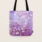 Van Gogh Almond Blossoms Orchid Purple Tote Bag Gallery Image 1