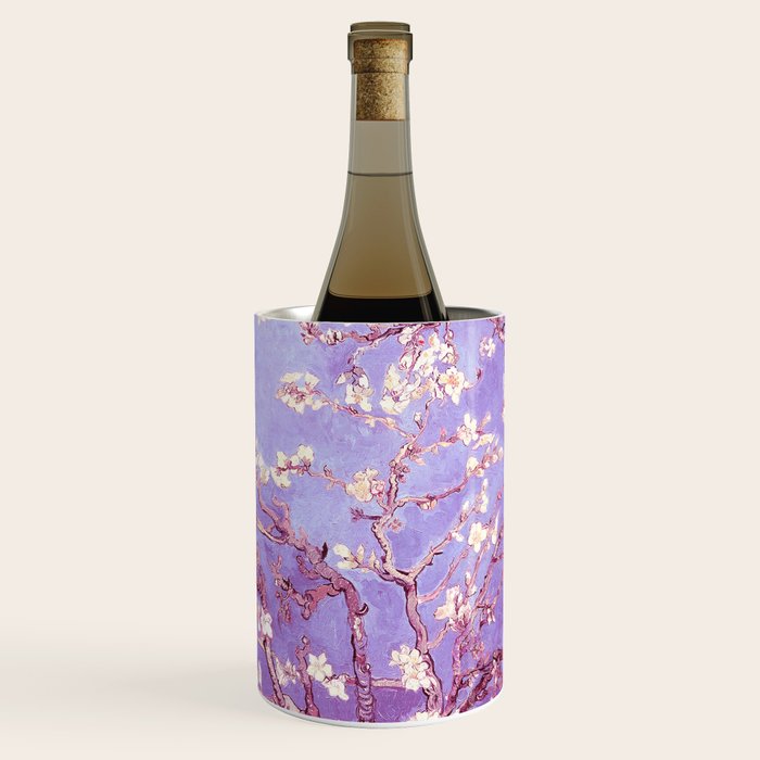 Van Gogh Almond Blossoms Orchid Purple Wine Chiller Gallery Image 1