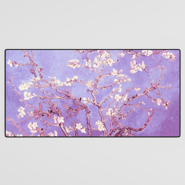 Van Gogh Almond Blossoms Orchid Purple Desk Mat Gallery Image 3