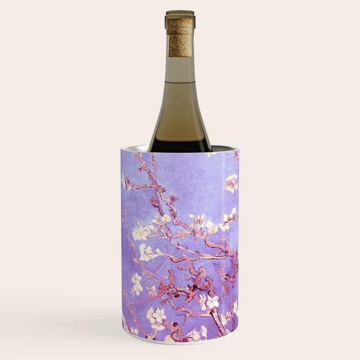Van Gogh Almond Blossoms Orchid Purple Wine Chiller Gallery Image 2