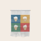 Cat Ice Cream 2x2 Wall Hanging Gallery Image 1