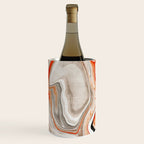 Orange Marble-Like Art Liquid Swirl Wine Chiller Gallery Image 3