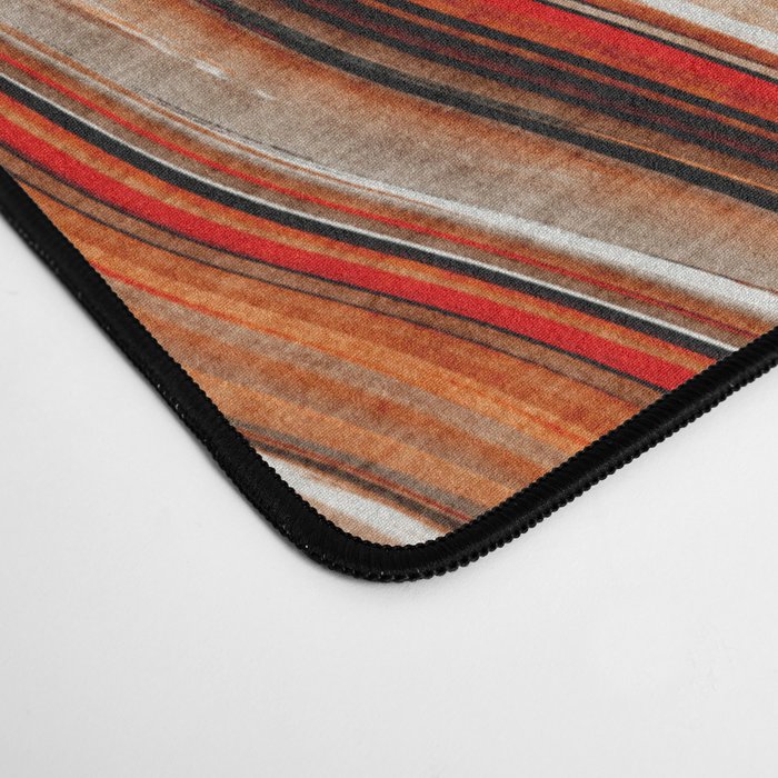 Orange Marble-Like Art Liquid Swirl Desk Mat Gallery Image 4