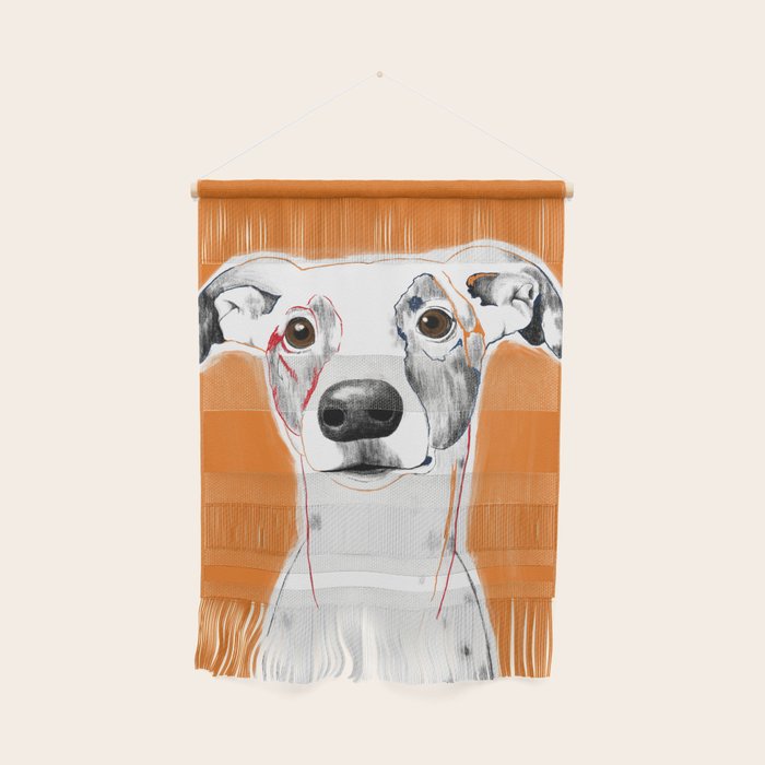 Greyhound dog portrait Wall Hanging Gallery Image 1