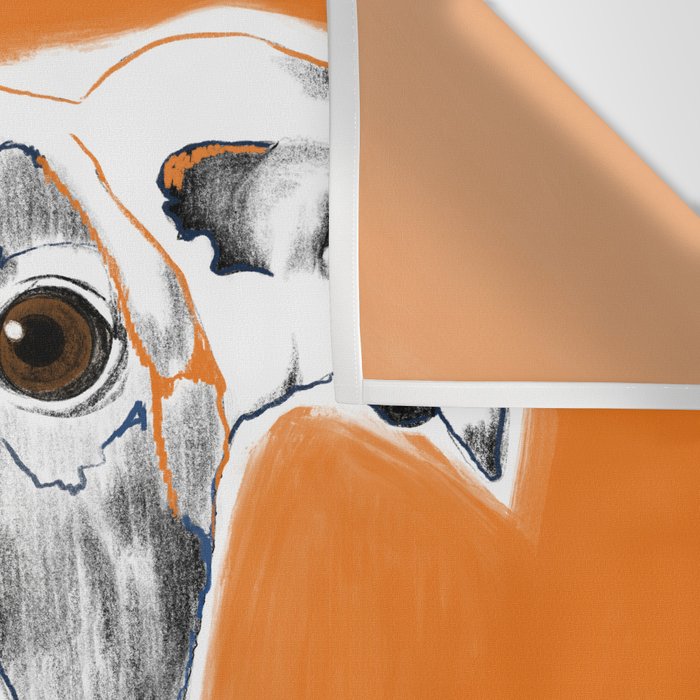 Greyhound dog portrait Wall Tapestry Gallery Image 3