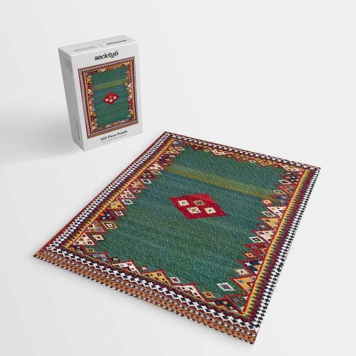 Qashqaâi Fars Southwest Persian Kilim Print Jigsaw Puzzle Gallery Image 2