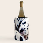 Dalmatian Love, Cute Puppies Dogs Pets, Animals Domestic Photography Siblings, Adorable Family Polka Dots Spotted  Wine Chiller Gallery Image 3