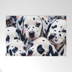 Dalmatian Love, Cute Puppies Dogs Pets, Animals Domestic Photography Siblings, Adorable Family Polka Dots Spotted  Welcome Mat Gallery Image 1