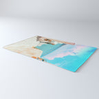 Surreal Greece, Tropical Travel Scenic Photography, Colorful Pastel Landscape Bohemian Architecture Rug Gallery Image 3