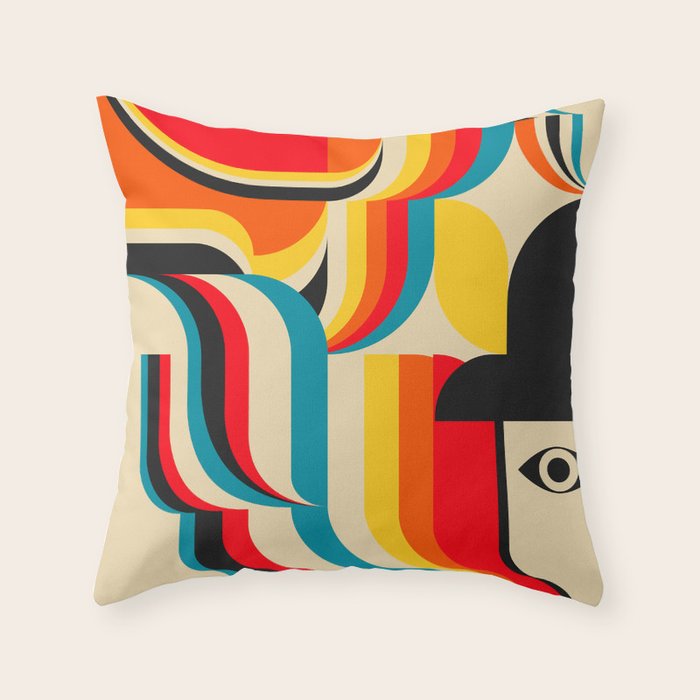 Clockworks Orange  Throw Pillow Gallery Image 6