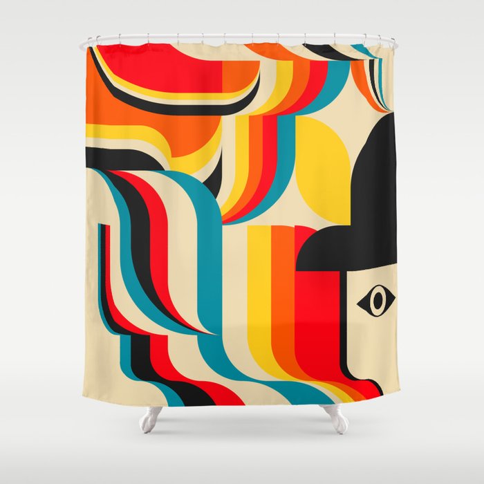 Clockworks Orange  Shower Curtain Gallery Image 1