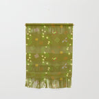 Whimsical Tiny Toys & Pine Branches in Green Wall Hanging Gallery Image 1