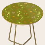 Whimsical Tiny Toys & Pine Branches in Green Side Table Gallery Image 2