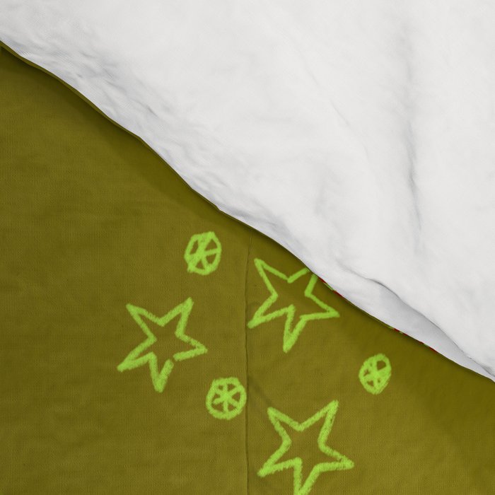 Whimsical Tiny Toys & Pine Branches in Green Comforter Gallery Image 4