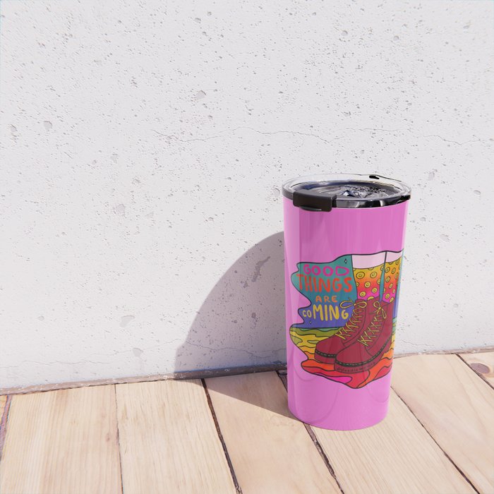 Good Things are Coming Travel Mug Gallery Image 4