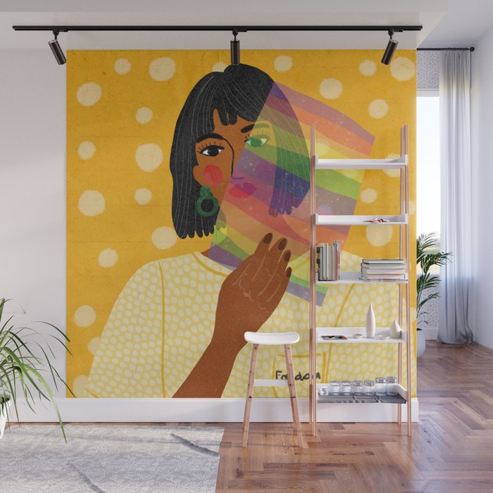Pride Rainbow  Portrait Wall Mural Gallery Image 1