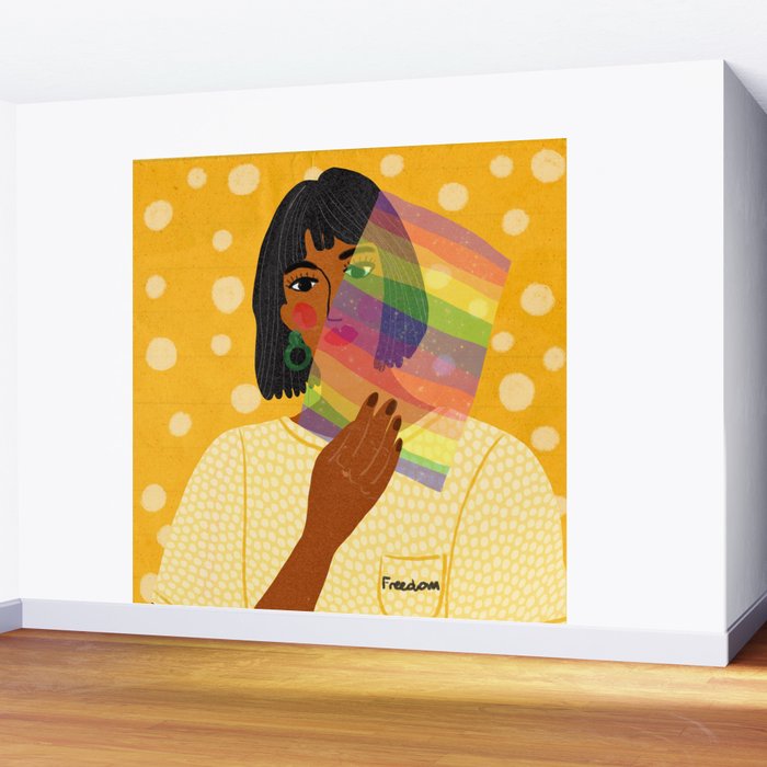 Pride Rainbow  Portrait Wall Mural Gallery Image 2