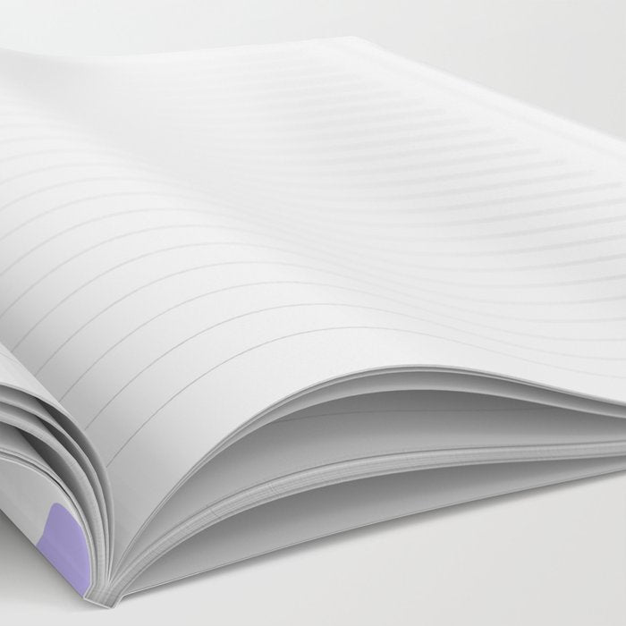 Retro Modern Liquid Swirl Abstract Pattern in Light Purple and White Notebook Gallery Image 2