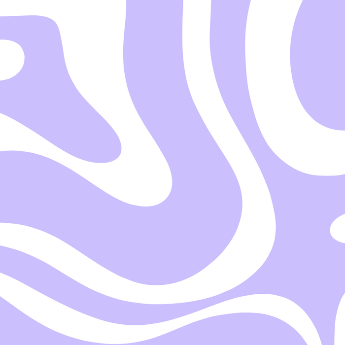 Retro Modern Liquid Swirl Abstract Pattern in Light Purple and White Coffee Mug Gallery Image 2