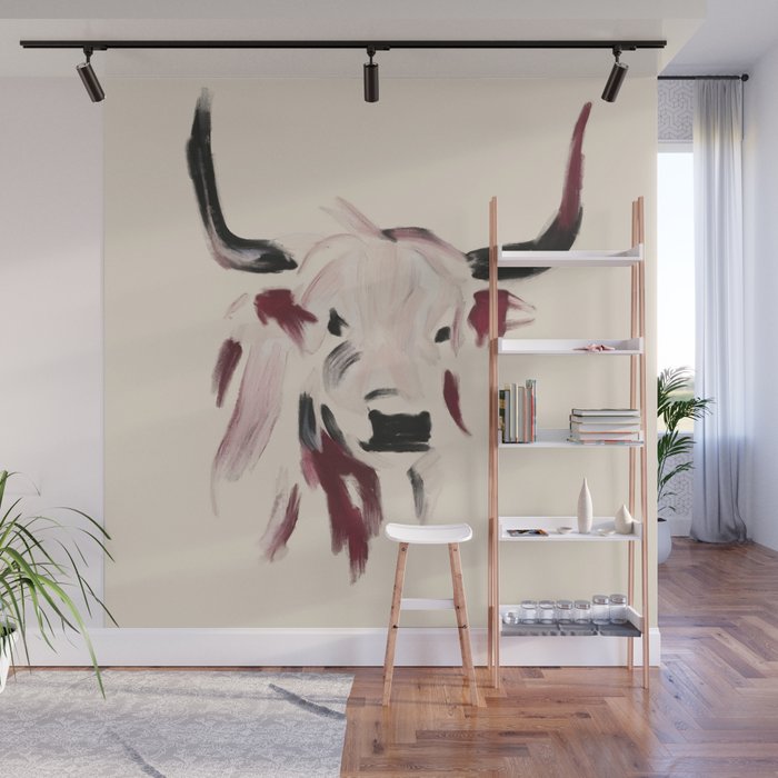 Highland Cow Wall Mural Gallery Image 1