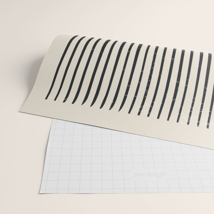 Mid Century Modern Minimalist Rothko Inspired Color Field With Lines Geometric Style Wrapping Paper Gallery Image 2