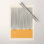 Mid Century Modern Minimalist Rothko Inspired Color Field With Lines Geometric Style Wrapping Paper Gallery Image 1