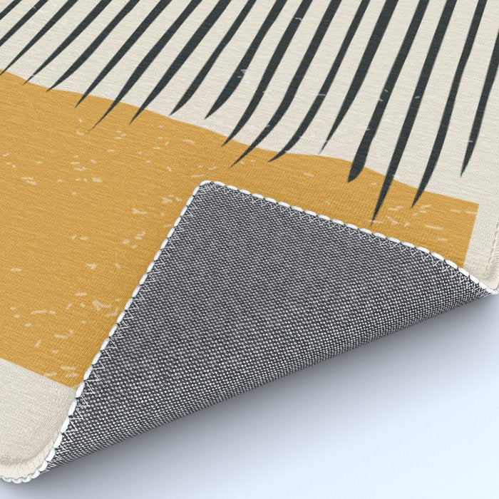 Mid Century Modern Minimalist Rothko Inspired Color Field With Lines Geometric Style Rug Gallery Image 4