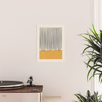 Mid Century Modern Minimalist Rothko Inspired Color Field With Lines Geometric Style Poster Gallery Image 2