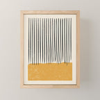 Mid Century Modern Minimalist Rothko Inspired Color Field With Lines Geometric Style Mini Art Print Gallery Image 1
