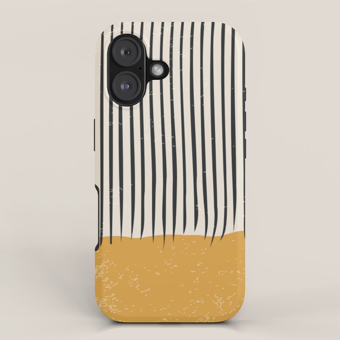 Mid Century Modern Minimalist Rothko Inspired Color Field With Lines Geometric Style iPhone Case Gallery Image 1