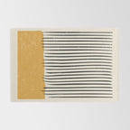 Mid Century Modern Minimalist Rothko Inspired Color Field With Lines Geometric Style Rug Gallery Image 2