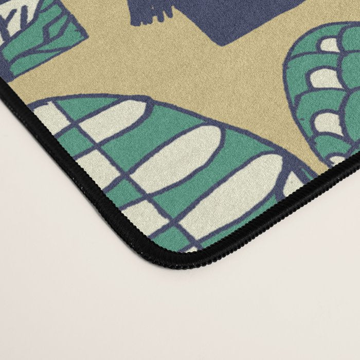 Whimsical tropical jungle pattern Desk Mat Gallery Image 4