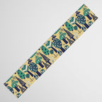 Whimsical tropical jungle pattern Table Runner Gallery Image 3
