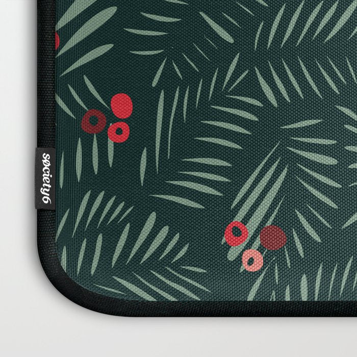 winter christmas time green fir branches Laptop Sleeve Gallery Image 3