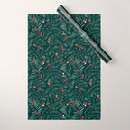 winter christmas time green fir branches Wrapping Paper Gallery Image 1