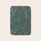 winter christmas time green fir branches Bath Mat Gallery Image 1