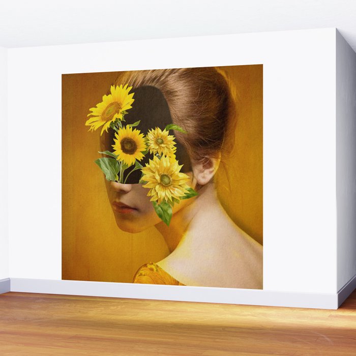 Sunflower Lady Wall Mural Gallery Image 2