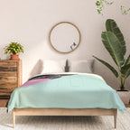 Bubble Gum Sneaky French Bulldog in Green Comforter Gallery Image 3
