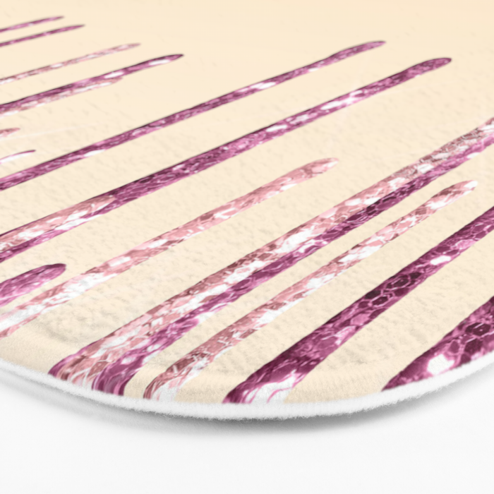 Beautiful Glittered Ice Cream Dripping Pattern Bath Mat Gallery Image 3