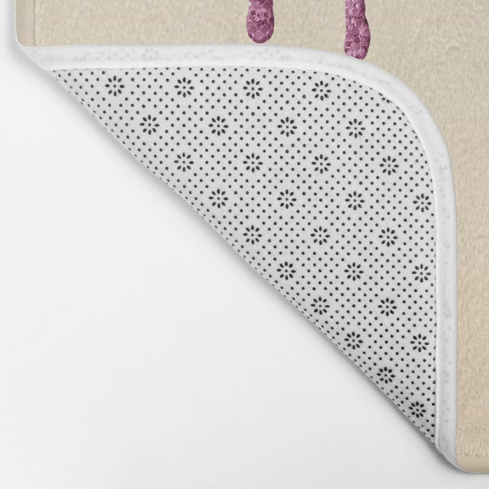 Beautiful Glittered Ice Cream Dripping Pattern Bath Mat Gallery Image 2