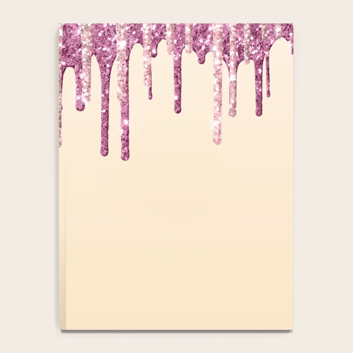 Beautiful Glittered Ice Cream Dripping Pattern Notebook Gallery Image 4