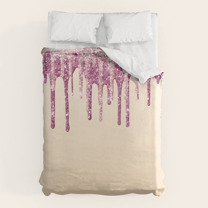 Beautiful Glittered Ice Cream Dripping Pattern Duvet Cover Gallery Image 6