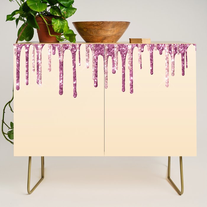 Beautiful Glittered Ice Cream Dripping Pattern Credenza Gallery Image 1