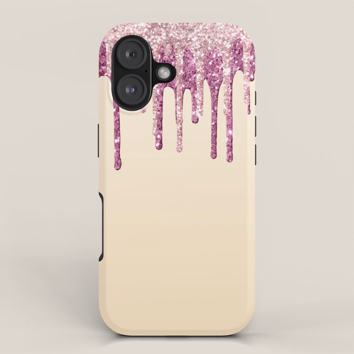 Beautiful Glittered Ice Cream Dripping Pattern iPhone Case Gallery Image 1