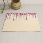 Beautiful Glittered Ice Cream Dripping Pattern Rug Gallery Image 1
