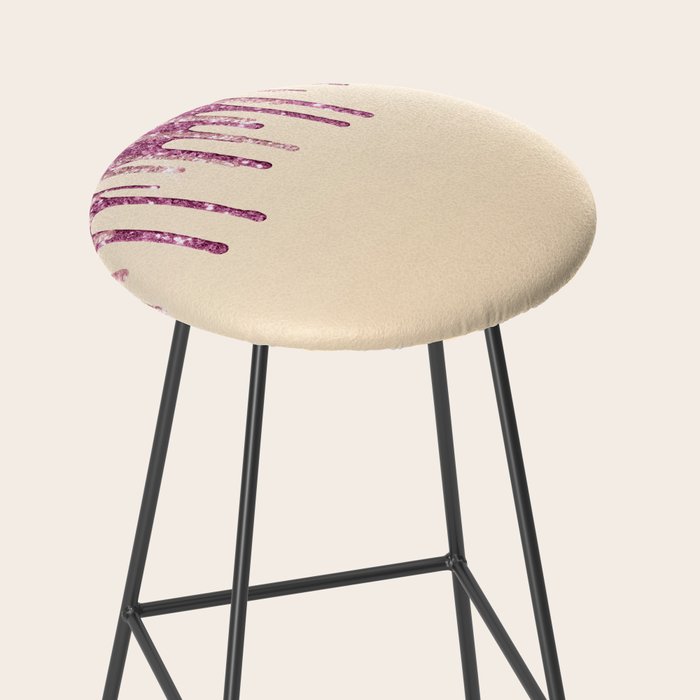 Beautiful Glittered Ice Cream Dripping Pattern Stool Gallery Image 2