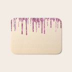Beautiful Glittered Ice Cream Dripping Pattern Bath Mat Gallery Image 1