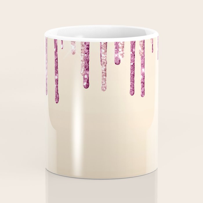 Beautiful Glittered Ice Cream Dripping Pattern Coffee Mug Gallery Image 4