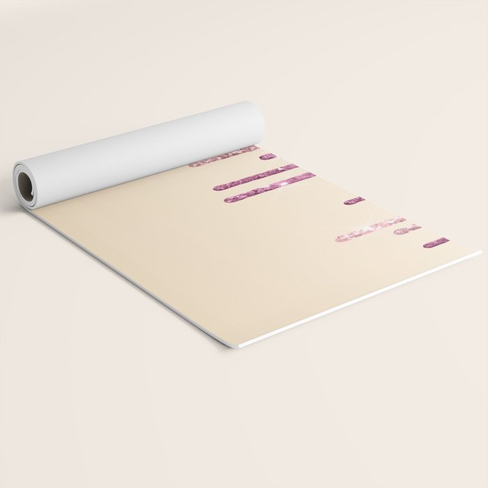 Beautiful Glittered Ice Cream Dripping Pattern Yoga Mat Gallery Image 2