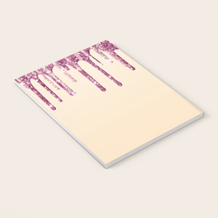 Beautiful Glittered Ice Cream Dripping Pattern Notebook Gallery Image 3